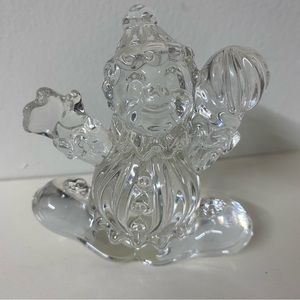 Vintage lead crystal Princess House clown